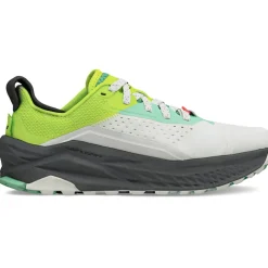 Altra Womens Olympus 6 Trail Shoes - Gray-Lime