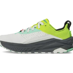 Altra Womens Olympus 6 Trail Shoes - Gray-Lime