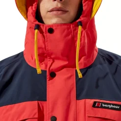 Berghaus Unisex Mera Peak 2000 Jacket - Mountain Carmine-Dusk-Amber
