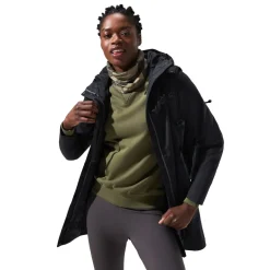 Berghaus Womens Omeara Long Shell Jacket - Black