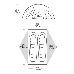 Big Agnes Copper Spur UL2 XL Tent - Lichen Green-Mercury