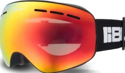 BLOC Small Fit Moon Goggle - Matt Black-Brown Red Mirror Lens