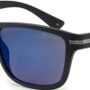 BLOC Tide Sunglasses - Matt Black-Blue Mirror