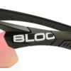 BLOC Titan Sunglasses - Black-Red Mirror