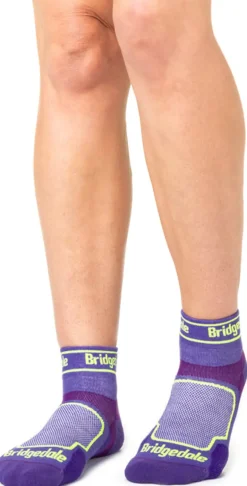 Bridgedale Womens TRAIL RUN Ultralight T2 Coolmax Sport Low Socks - Purple