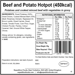 Expedition Foods Beef and Potato Hotpot - 450kcal