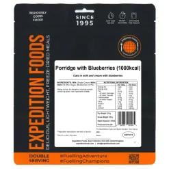Expedition Foods Porridge with Blueberries - 1000kcal