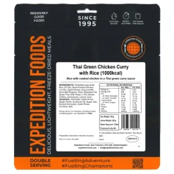 Expedition Foods Thai Green Chicken Curry with Rice - 1000kcal
