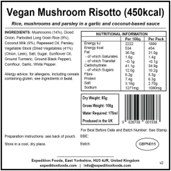 Expedition Foods Vegan Mushroom Risotto - 450kcal