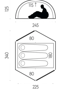 Fjallraven Keb Dome 3 Tent - Pine Green