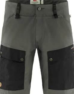 Fjallraven Mens Keb Shorts - Black-Stone Grey