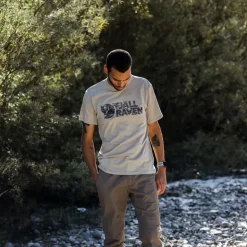 Fjallraven Mens Lush Logo T-shirt - Fossil
