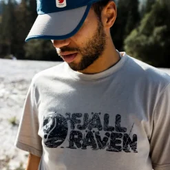 Fjallraven Mens Lush Logo T-shirt - Fossil