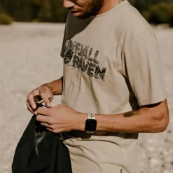 Fjallraven Mens Lush Logo T-shirt - Fossil