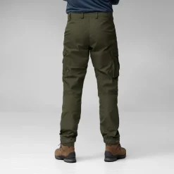 Fjallraven Mens Vidda Pro Trousers - Dark Olive-Black