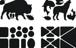 Gear Aid Tenacious Tape Gear Patches - 20 Black Wildlife