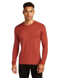 Icebreaker Mens 200 Oasis Long Sleeved Crewe Top - Jasper