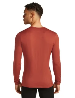 Icebreaker Mens 200 Oasis Long Sleeved Crewe Top - Jasper