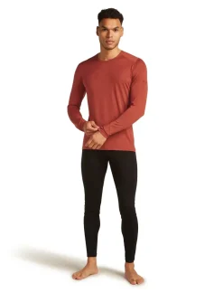 Icebreaker Mens 200 Oasis Long Sleeved Crewe Top - Jasper