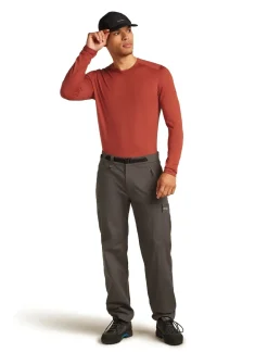 Icebreaker Mens 200 Oasis Long Sleeved Crewe Top - Jasper