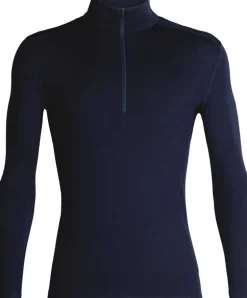 Icebreaker Mens 260 Tech LS Half Zip Top - Midnight Navy