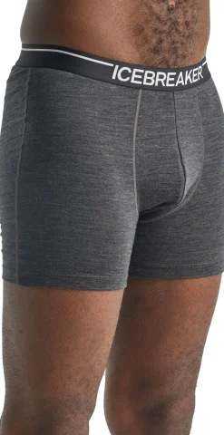 Icebreaker Mens Anatomica Boxers - Jet Heather