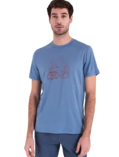 Icebreaker Mens Merino 150 Tech Lite III SS Tee - Van Camp - Kyanite