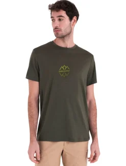 Icebreaker Mens Merino 150 Tech Lite III SS Tee - Logo Reflective - Loden