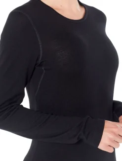 Icebreaker Womens 260 Tech LS Crewe - Midnight Navy