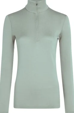 Icebreaker Womens 260 Tech LS Half Zip Top - Moss
