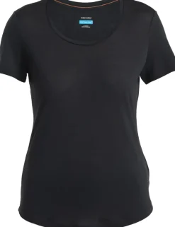 Icebreaker Womens Merino 125 Cool-Lite Sphere III SS Scoop Tee - Black