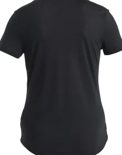 Icebreaker Womens Merino 125 Cool-Lite Sphere III SS Scoop Tee - Black