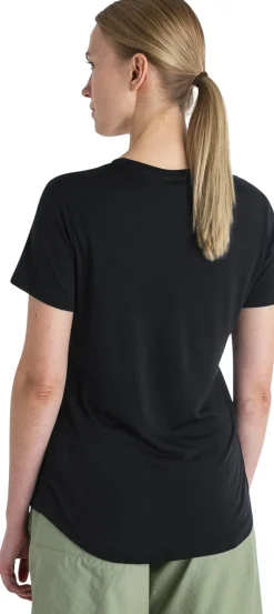 Icebreaker Womens Merino 125 Cool-Lite Sphere III SS Scoop Tee - Black