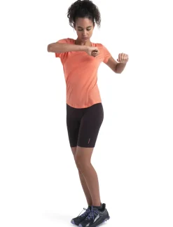 Icebreaker Womens Merino 125 Cool-Lite Sphere III SS Scoop Tee - Tang