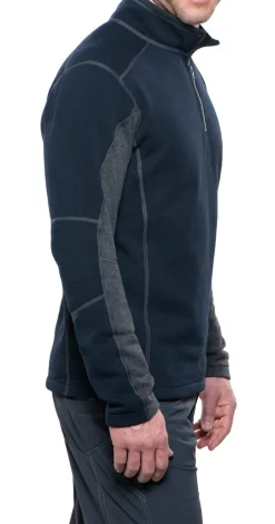 Kuhl Mens Revel 1-4 Zip Fleece - Mutiny Blue - Steel