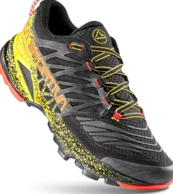 La Sportiva Mens Akasha II Running Shoe - Black-Yellow