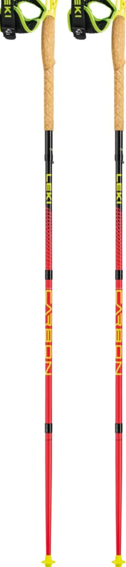 Leki Ultratrail FX.One Trail Running Poles - Bright Red-Black-Neon Yellow