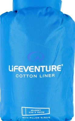 Lifeventure Cotton Sleeping Bag Liner - Mummy