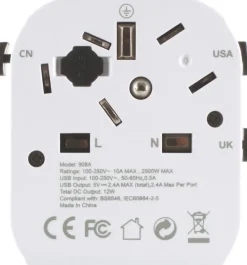 Lifeventure USB World Travel Adaptor