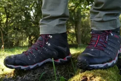 Meindl Mens Respond Mid II GTX Boots - Graphite-Red