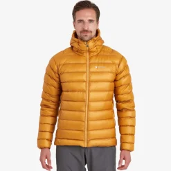 Montane Mens Alpine 850 Lite Hooded Down Jacket - Flame Orange