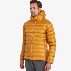 Montane Mens Alpine 850 Lite Hooded Down Jacket - Flame Orange