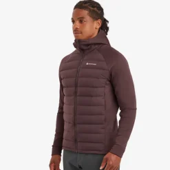 Montane Mens Composite Hoodie - Dark Garnet