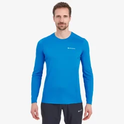 Montane Mens Dart Lite Long Sleeve T-Shirt - Electric Blue