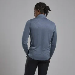 Montane Mens Dart Zip Neck - Stone Blue