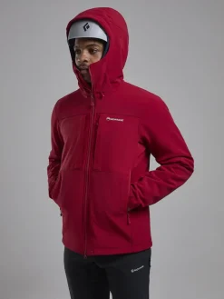 Montane Mens Windjammer XPD Hoodie - Acer Red