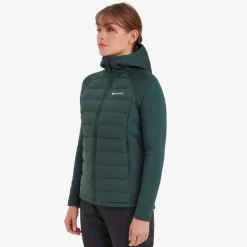 Montane Womens Composite Hoodie - Deep Forest