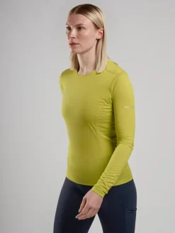 Montane Womens Dart Lite Long Sleeve T-Shirt - Citrus Spring