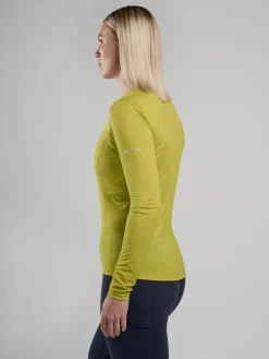 Montane Womens Dart Lite Long Sleeve T-Shirt - Citrus Spring