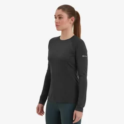 Montane Womens Dart Long Sleeve T-Shirt - Black